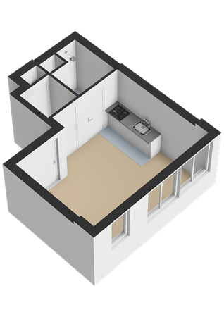 Floorplan - Schiekade 48H, 3032 AK Rotterdam